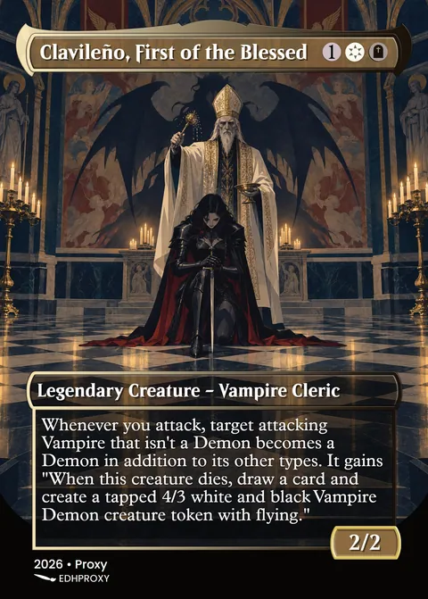 Clavileño, First of the Blessed card with original art