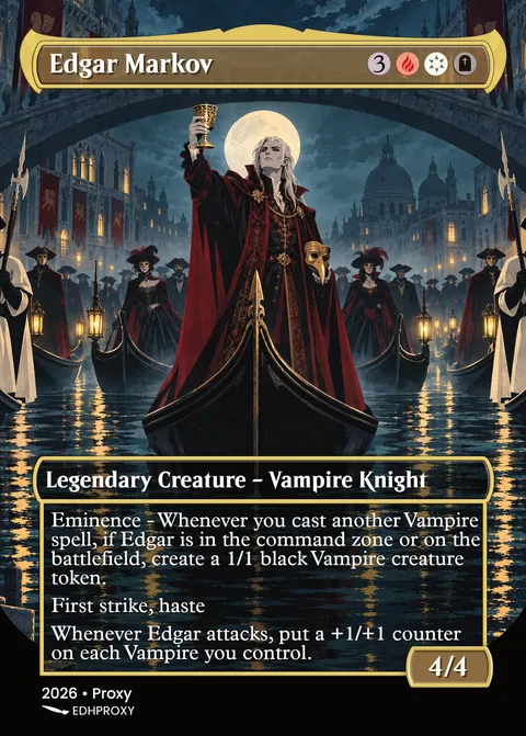 Edgar Markov card with original art