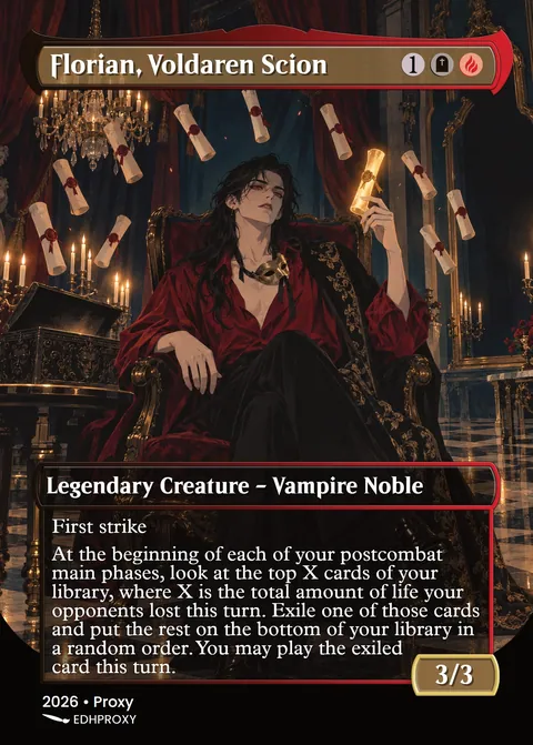 Florian, Voldaren Scion card with original art