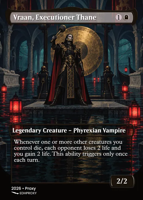 Vraan, Executioner Thane card with original art