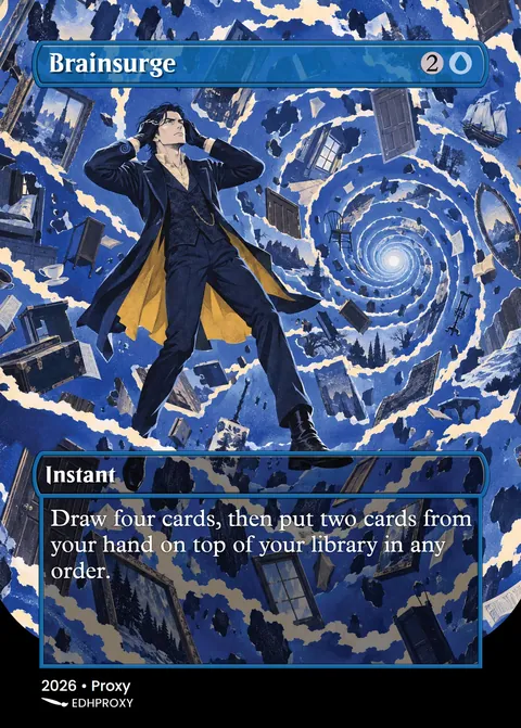 Brainsurge card with original art