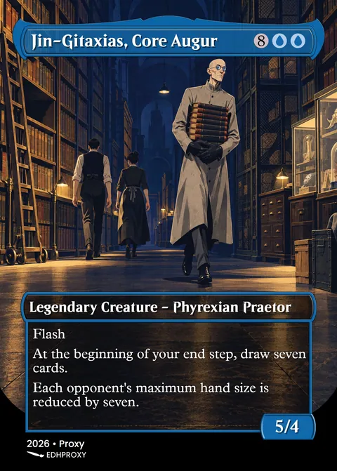 Jin-Gitaxias, Core Augur card with original art