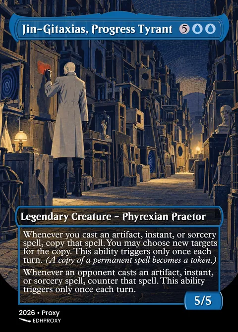 Jin-Gitaxias, Progress Tyrant card with original art