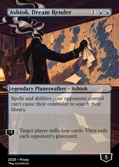 Ashiok, Dream Render card with original art
