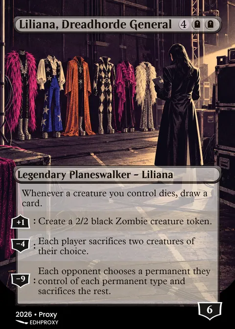 Liliana, Dreadhorde General card with original art