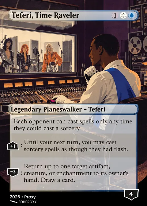 Teferi, Time Raveler card with original art