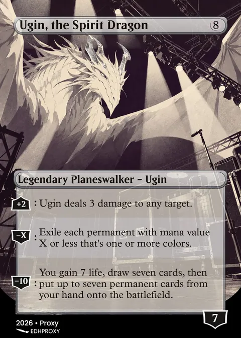 Ugin, the Spirit Dragon card with original art