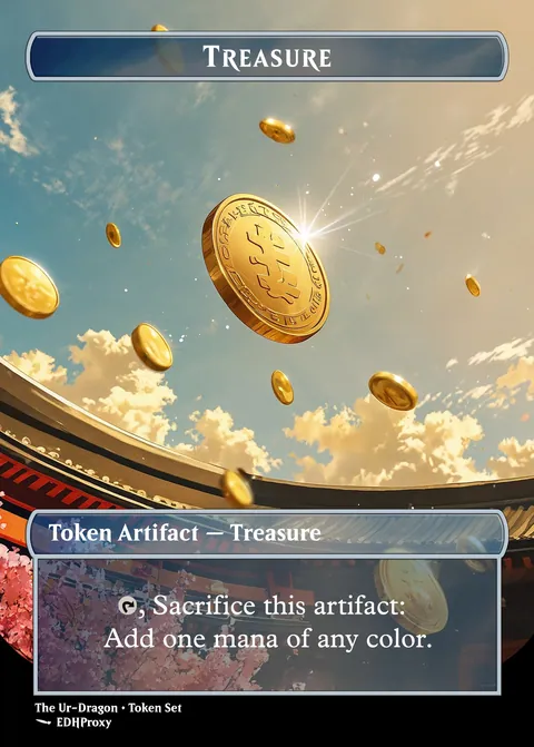 Treasure card with original art
