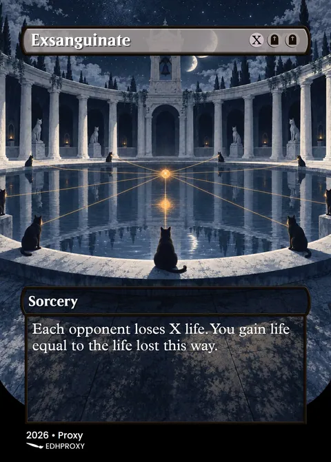 Exsanguinate card with original art