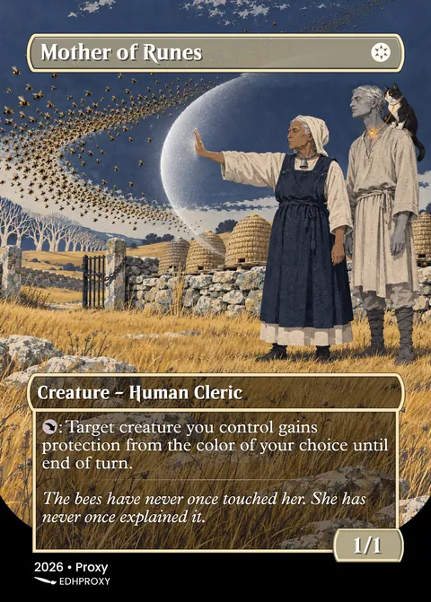Mother of Runes card with original art