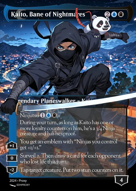 Kaito, Bane of Nightmares card with original art