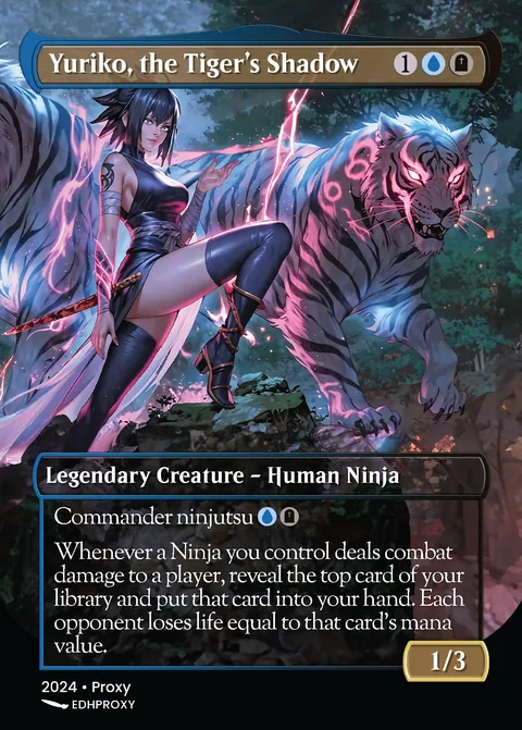 Yuriko, the Tiger's Shadow card with original art